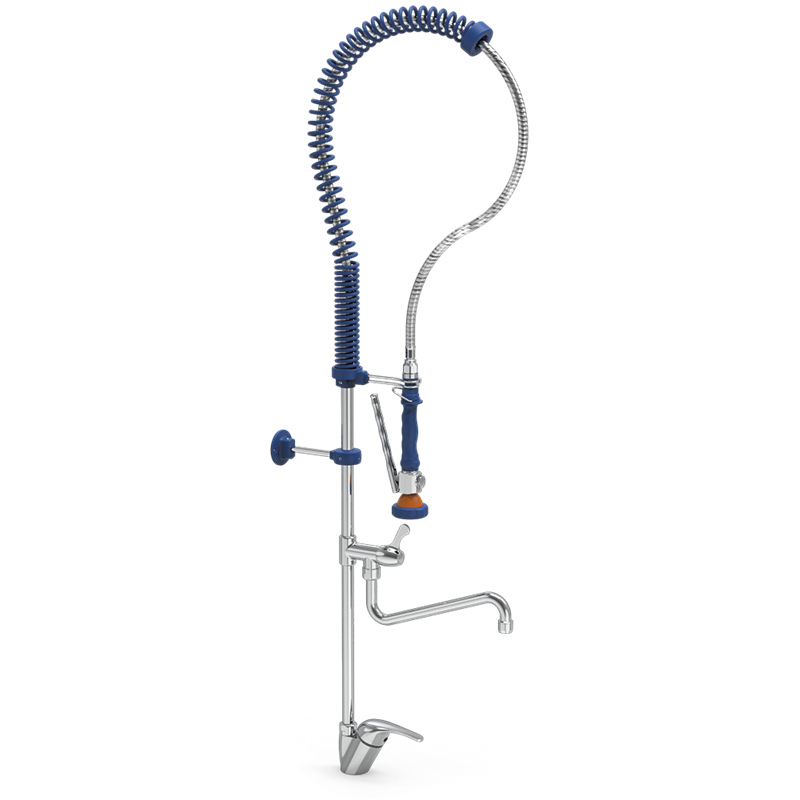 Grifo ducha dos aguas sobremesa con caño serie MNE