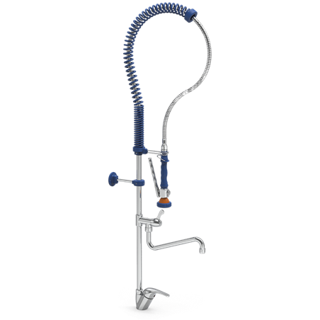 Grifo ducha dos aguas sobremesa con caño serie MNE