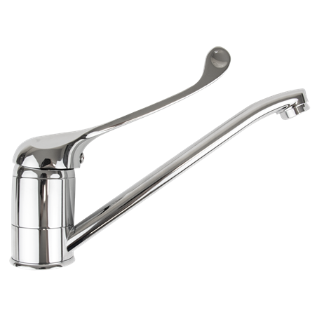 Grifo monomando codo sobremesa dos aguas 200x120x3/8"