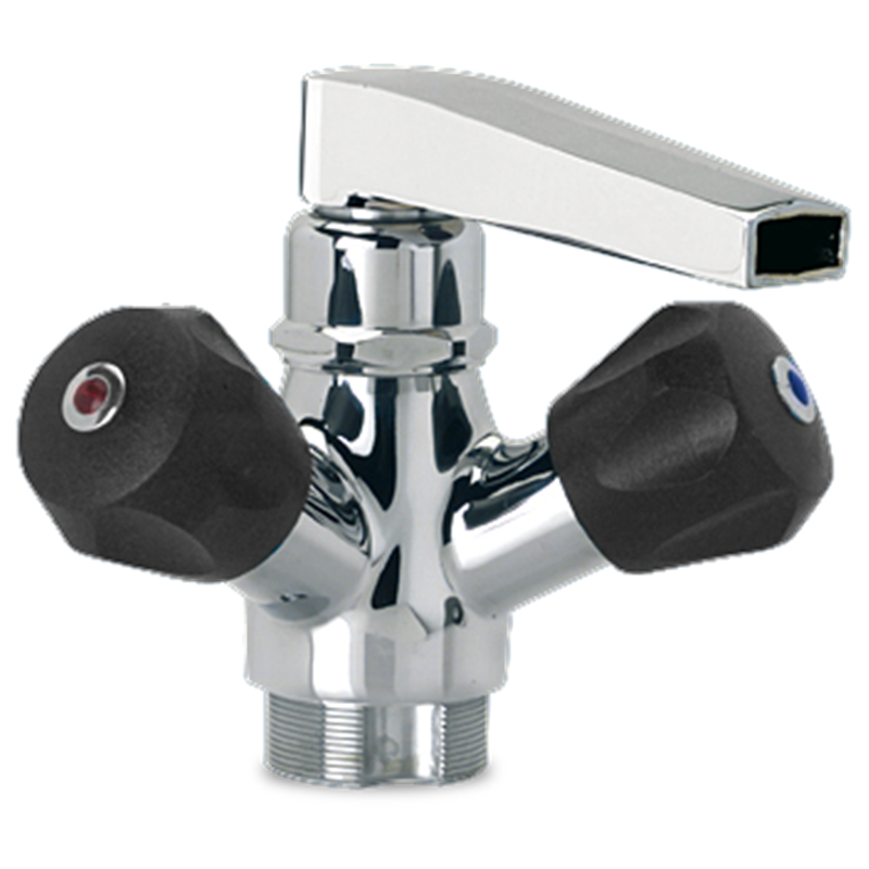 Grifo giratorio sobremesa dos aguas Serie Extra bajo