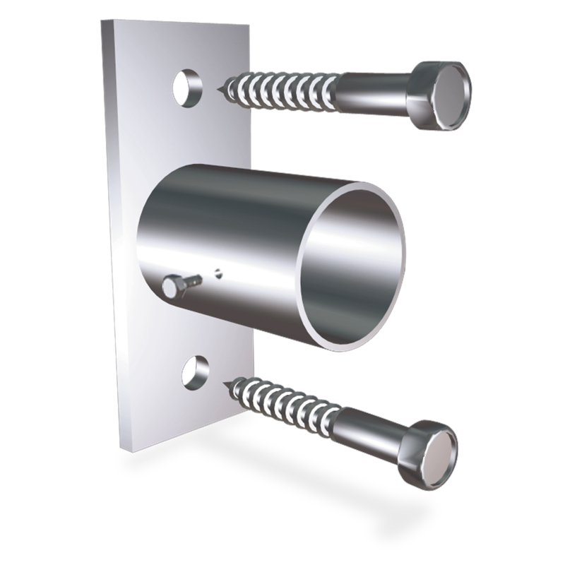 Soporte lateral para tubo 100x40x45x38 mm.