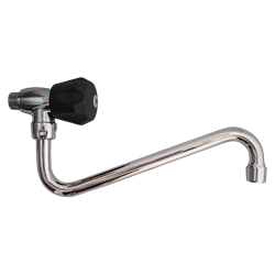 Grifo mural un agua con pomo aislante, caño bajo