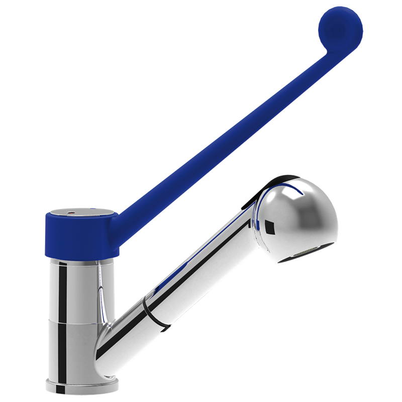 Grifo monomando extensible de codo leva larga