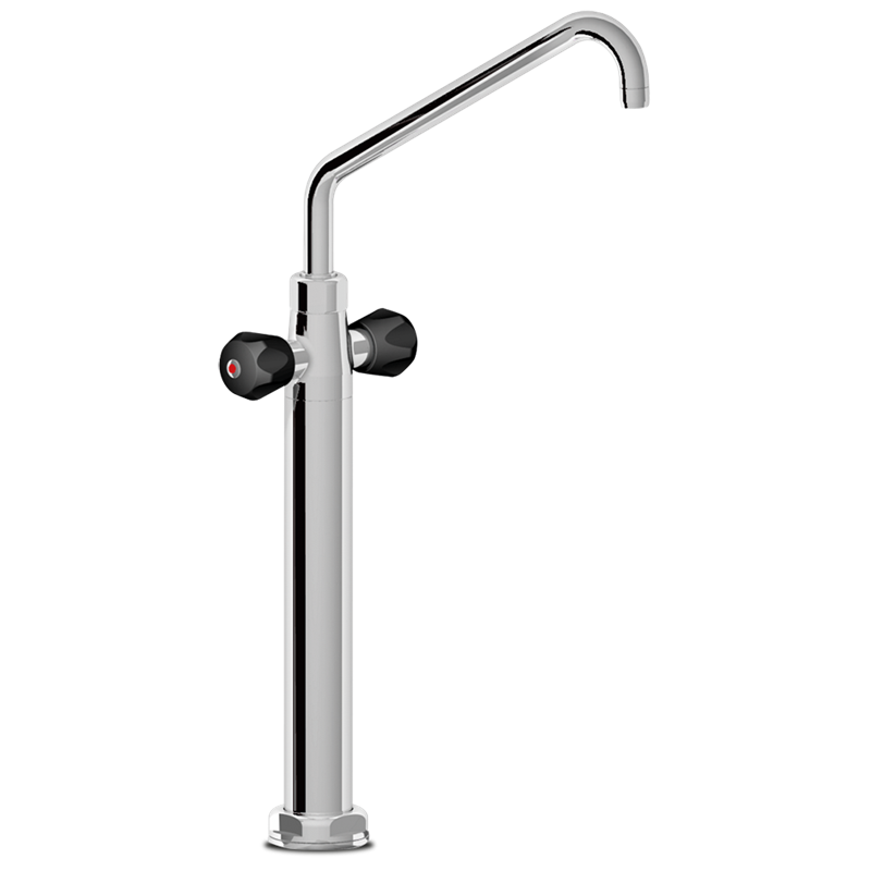 Grifo columna sobremesa 2 aguas pomo ais lante 300x630x215 mm