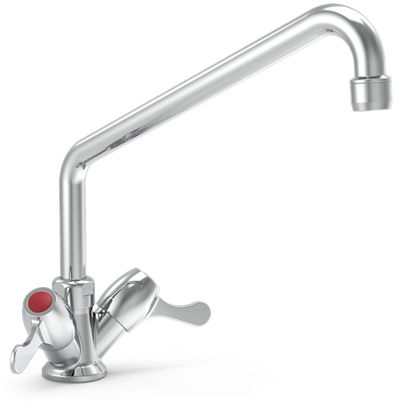 Grifo giratorio 1/4 vuelta dos aguas 250x200x1/2"