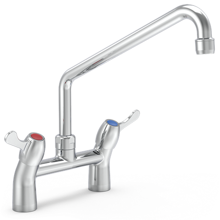 Grifo giratorio 1/4 vuelta dos aguas (dos tomas)