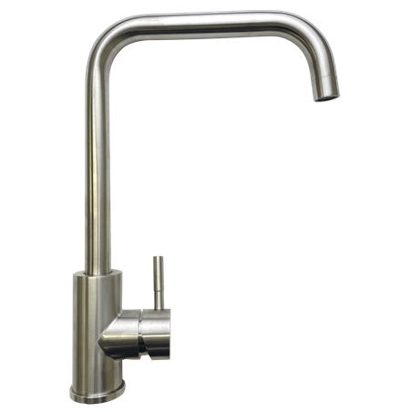 Grifo monomando sobremesa acero inoxidable