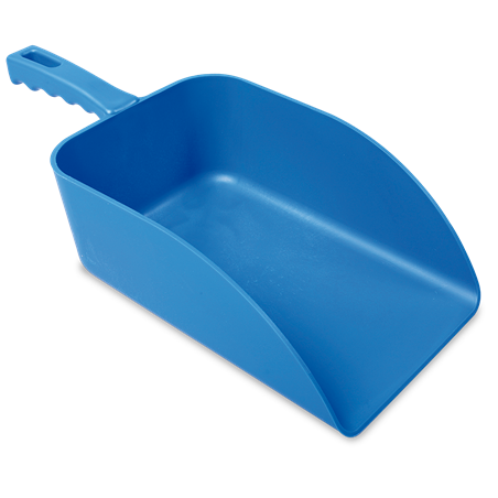 Pala de mano de polipropileno azul para hielo