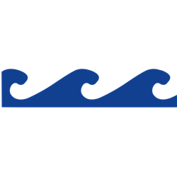 Adhesivo "Ola" para pie de mostrador de pescadería