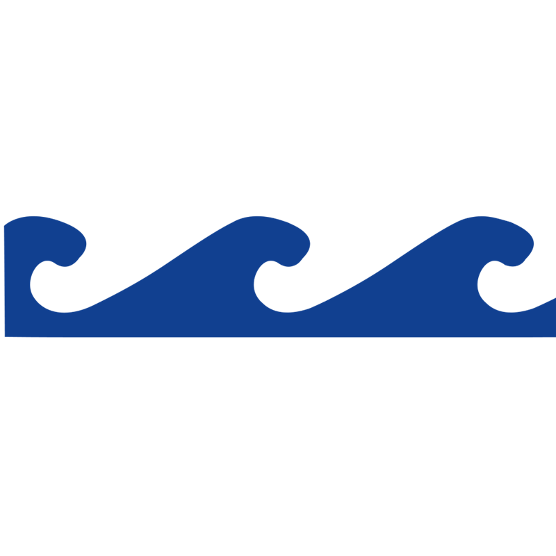 Adhesivo "Ola" para pie de mostrador de pescadería