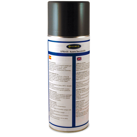 Bote spray inox. 18/8/2 de 400 ml.
