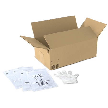 Caja de 10.000 guantes (100 bolsas de 100 uds.)