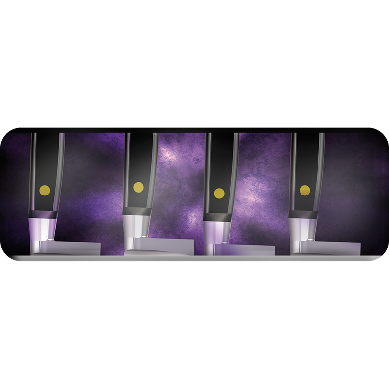 Adhesivo "Esterilización de cuchillos"