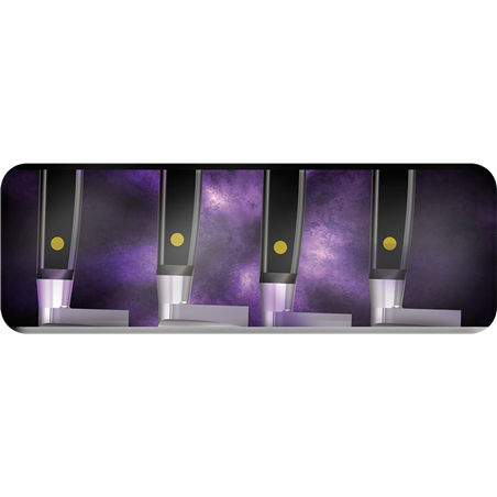 Adhesivo "Esterilización de cuchillos"