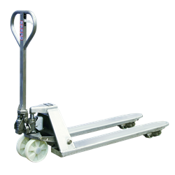 Transpaleta de acero inoxidable