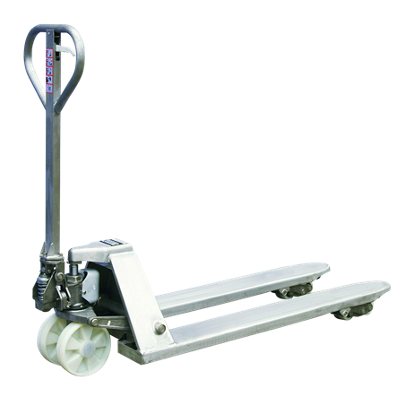 Transpaleta de acero inoxidable