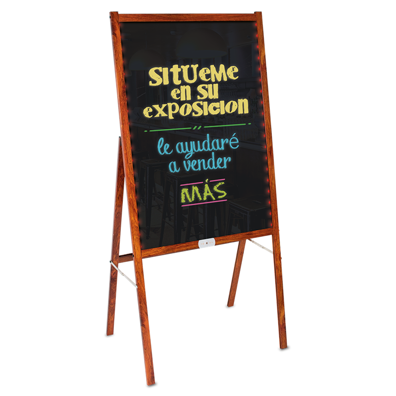 Pizarra de led con atril