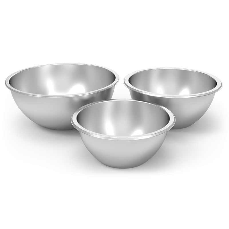 Bowl mezclador acero inoxidable ø260x130 mm.