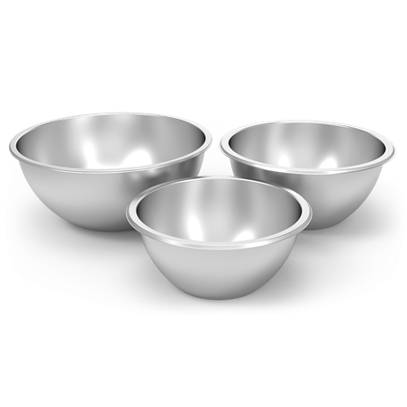 Bowl mezclador acero inoxidable ø300x150 mm.