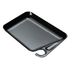 Bandeja de cocktail negra 230x175x20 mm.