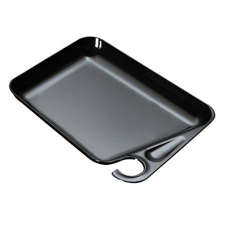 Bandeja de cocktail negra 230x175x20 mm.