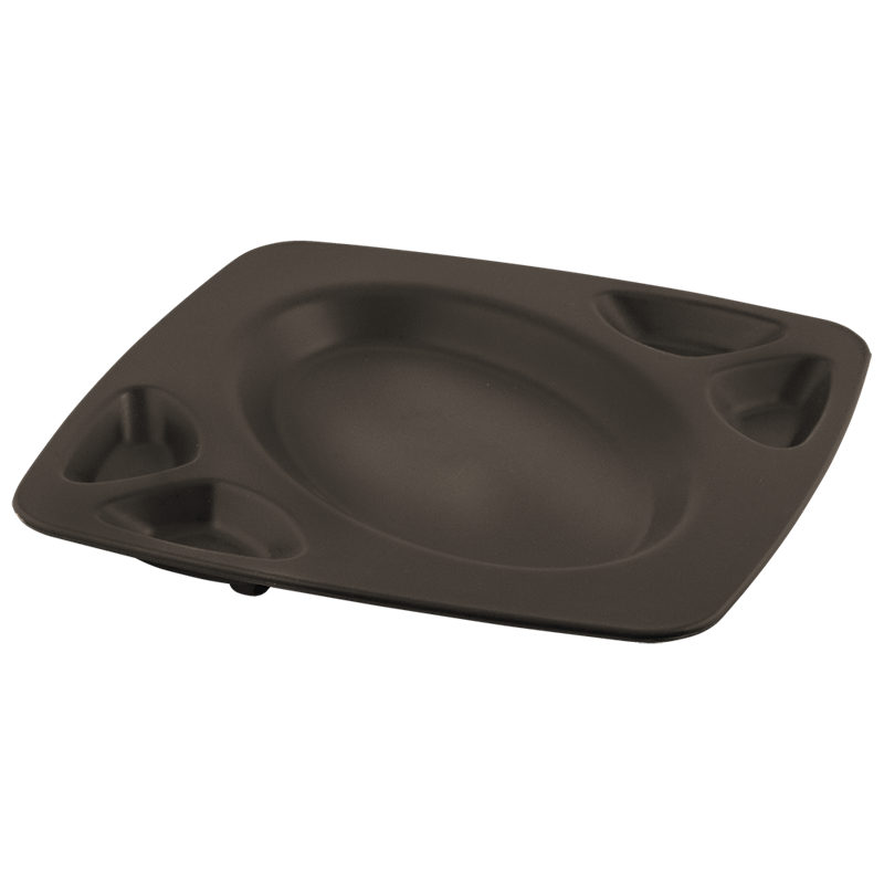 Plato cuatro salsas 235x235x20 mm