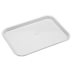 Bandeja blanca plana de presentación BP1 350x240 mm.