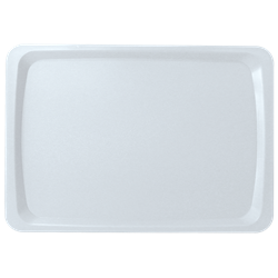 Bandeja blanca plana de presentación BP3 530x325 mm.