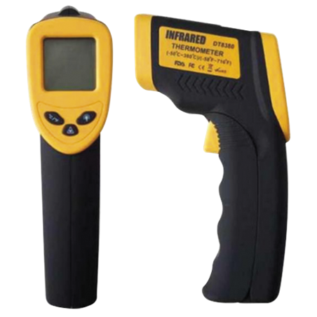 Termómetro digital con pistola de infrarrojos 75x30x160 mm.