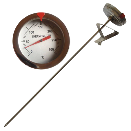 Termómetro de esfera inox para horno ø52x? mm. De 0ºC a +300ºC