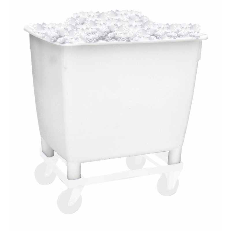 Contenedor rectangular gran capacidad blanco 210 lts.