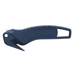 Cutter combi c/cierre de seguridad, metal detectable 150x7x50 mm.