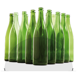 Adhesivo "Reciclaje Cristal" para contenedor reciclaje