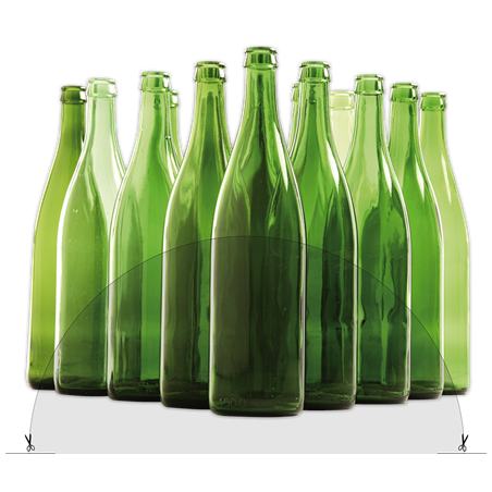 Adhesivo "Reciclaje Cristal" para contenedor reciclaje