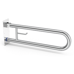 Barra de apoyo mural inox articulación vertical