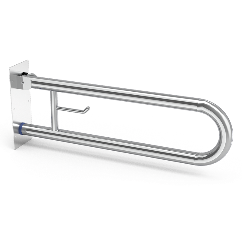 Barra de apoyo mural inox articulación vertical