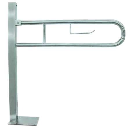 Barra de apoyo abatible inox anclaje a suelo