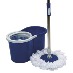 Fregona y cubo con escurridor giratorio 360º