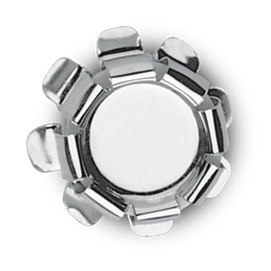 Tapón de corona acero inox ø40x20 mm.