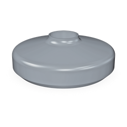 Parachoques color gris ø95 mm. (exterior) para rueda