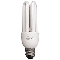 Bombilla de bajo consumo luz negra 20 w.