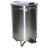 Contenedor inox. con tapa y pedal 75 lts.