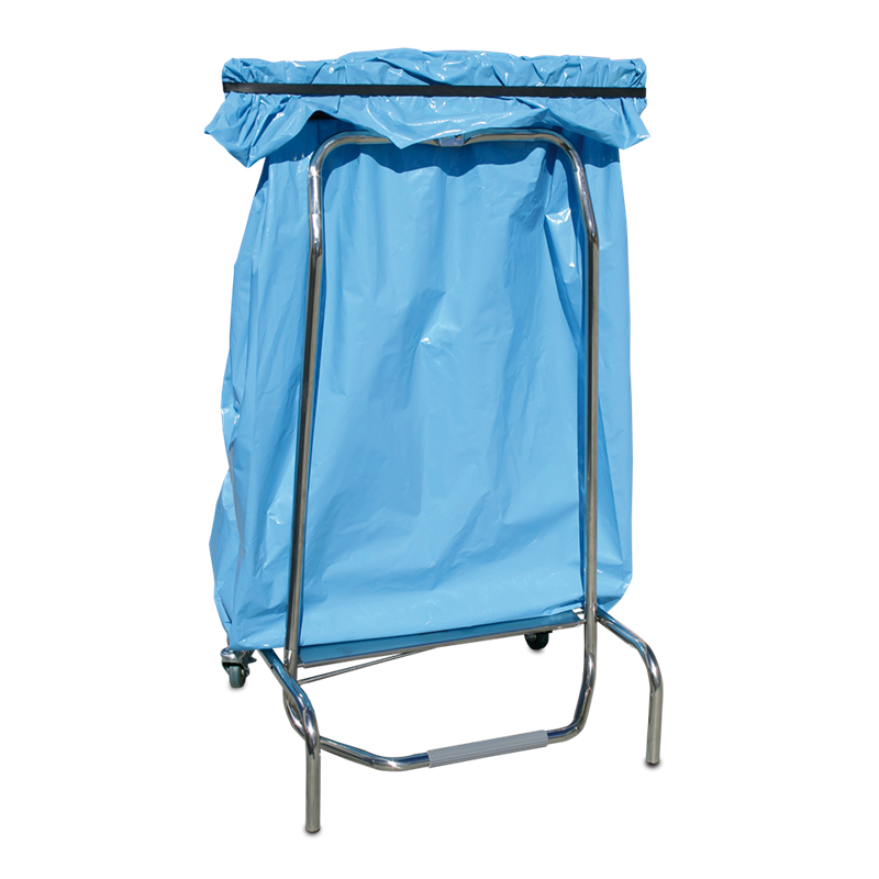 Contenedor porta-bolsas inox sistema "tijera"