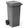 Contenedor de desperdicios con tapa y ruedas gris 120 lts.