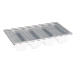 Tapa para cubertero plástico gris GN 1/1