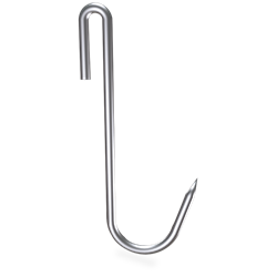 Gancho de varilla inox modelo "J" (10 unidades)