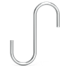 Gancho de varilla inox especial utensilios, sartenes y cacerolas