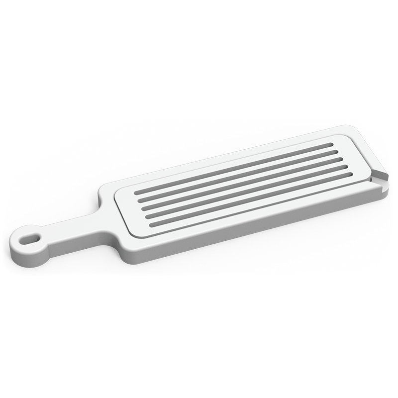 Tabla panera recogemigas en fibra blanca con mango