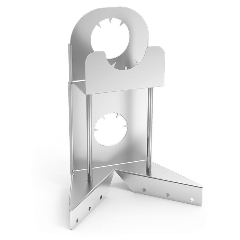 Jamonero para adosar a tajo con madera