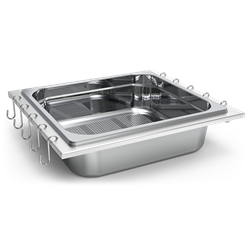 Escurridor mural para utensilios de cocina 400x365x100 mm.